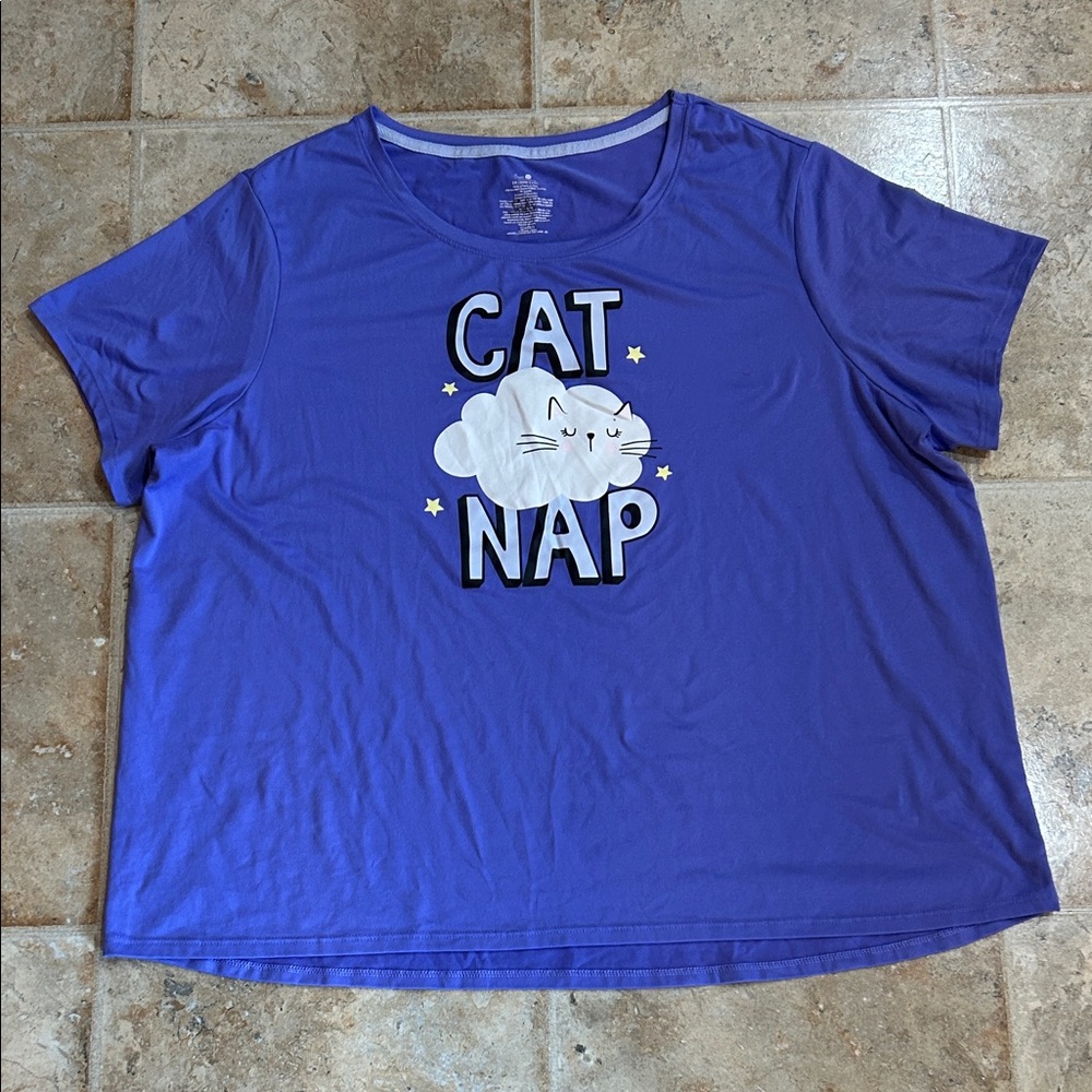 Purple Cat Nap Tee
